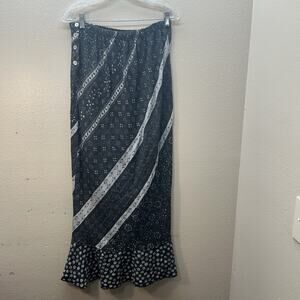 VTG 90s High Waist Maxi Skirt Womens S/M Boho Hippie Patchwork Fairy Whimsigoth